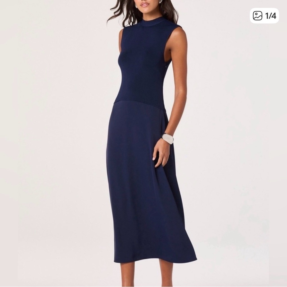 Astr the label dress navy color